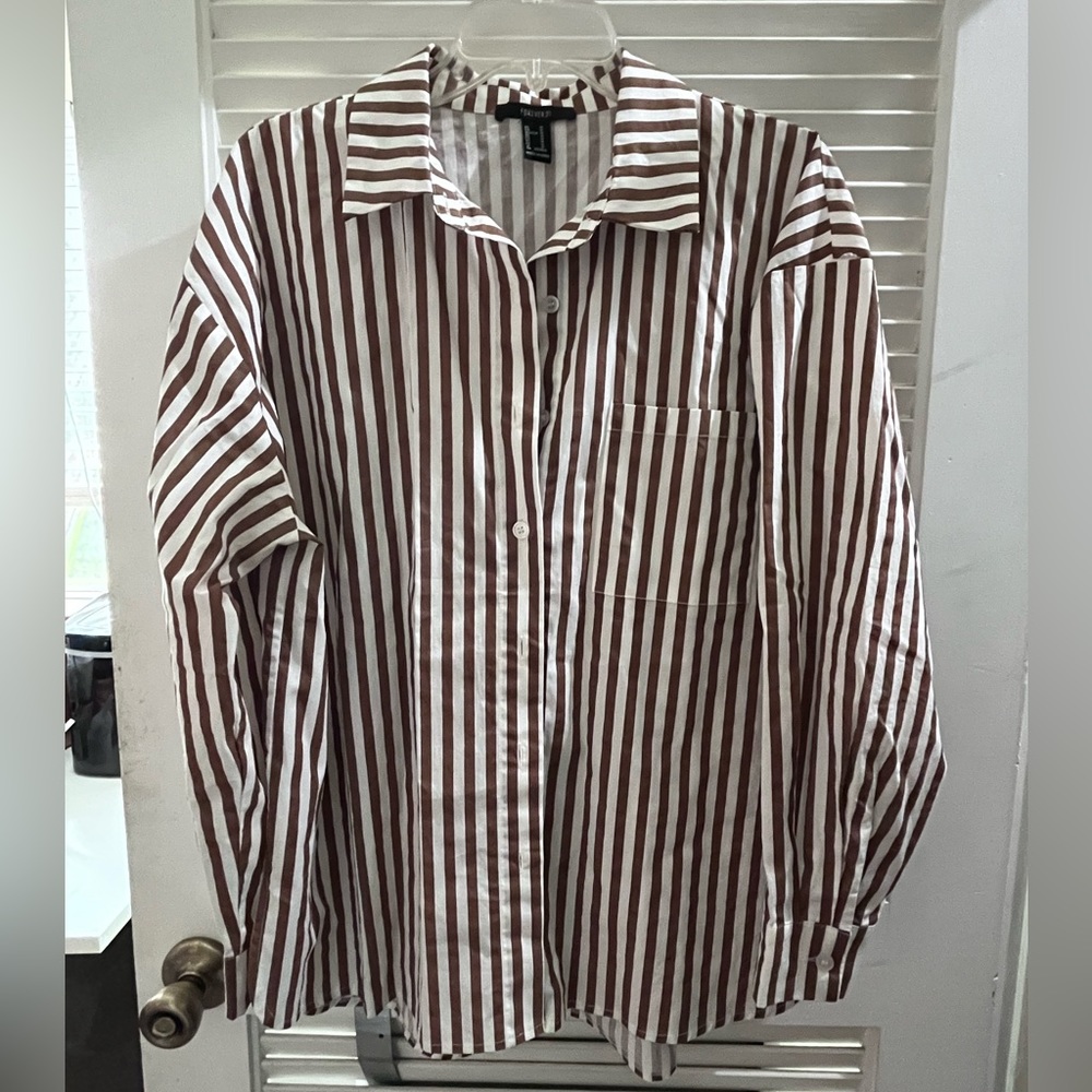 Striped Button-Down Shirt